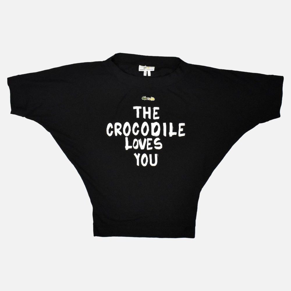 LACOSTE + MALANDRINO "Crocodile Loves You" Oversized Tunic - S